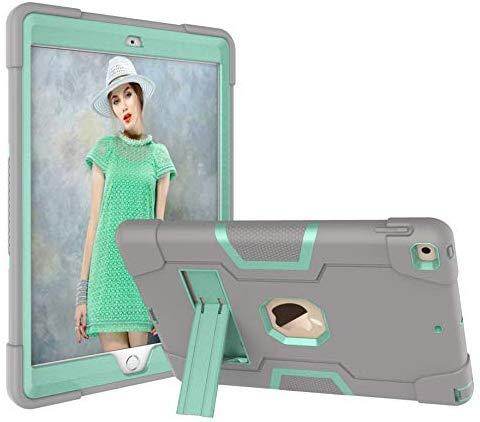 For Apple iPad 10.2 2019 2020 2021 Release Case, Hybrid 3 Layer Armor Shockproof Rugged Drop Protection Cover Case Built with Kickstand for   iPad 7th  ipad 8 th ipad 9 th  Generation 10.2  2019 / iPad 10.2 2020 ipad 8th gen case iPad 9th 2021
