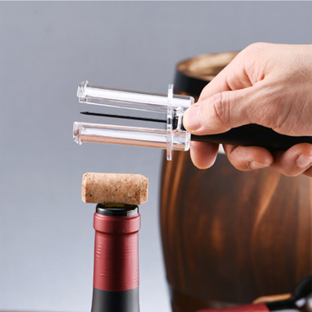Uareliffe Matte Texture Air Pressure Corkscrew Piston Type Sparkling Wine Opener Creative Multifunctional Wine Tool Non-destructive Cork For Kitchen Tools Bar Accessoires