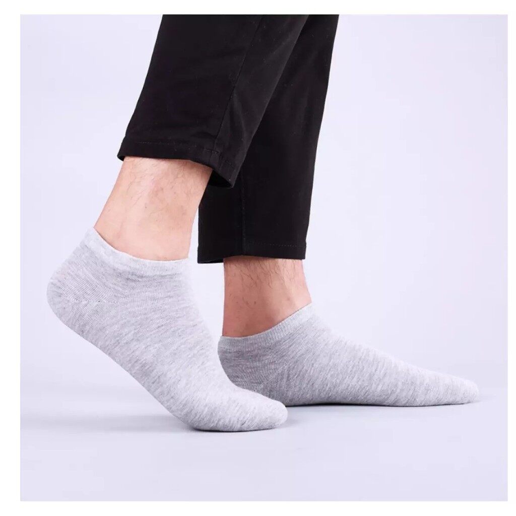 Combo vớ cotton trơn cổ ngắn Hàn Quốc