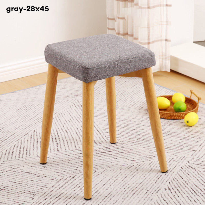 YONUO Household stool, stackable square stool, bench, simple dining table, round stool, fast food restaurant, high stool, creative makeup stool