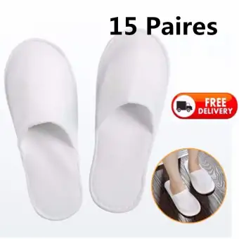 towelling flip flop slippers