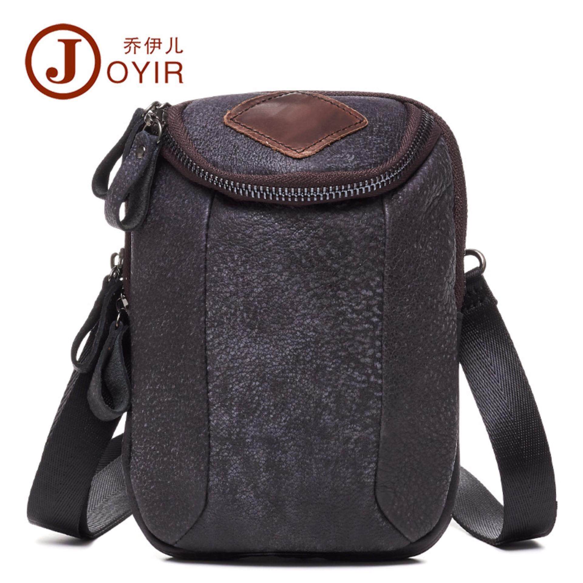 Buy & Sell Cheapest 2017 39 JOYIR Best Quality Product Deals 2017 Joyir Baru Desain Unik Pria Tas Kulit Asli Retro Kecil Crossbody Tas Bahu