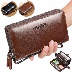 Kulit Asli Dompet Kulit Pria Tas Pria Tas Genggam Koffer Dompet Dompet Panjang Kulit Dengan Kantong Koin Ritsleting Tas Pria Panjang Dompet Bisnis Pria Dompet Dompet Tahan Air Pria Tas Tangan Pria Dompet Tangan Pemegang Tas Tas Kartu Untuk Ponsel By Happy Power Store