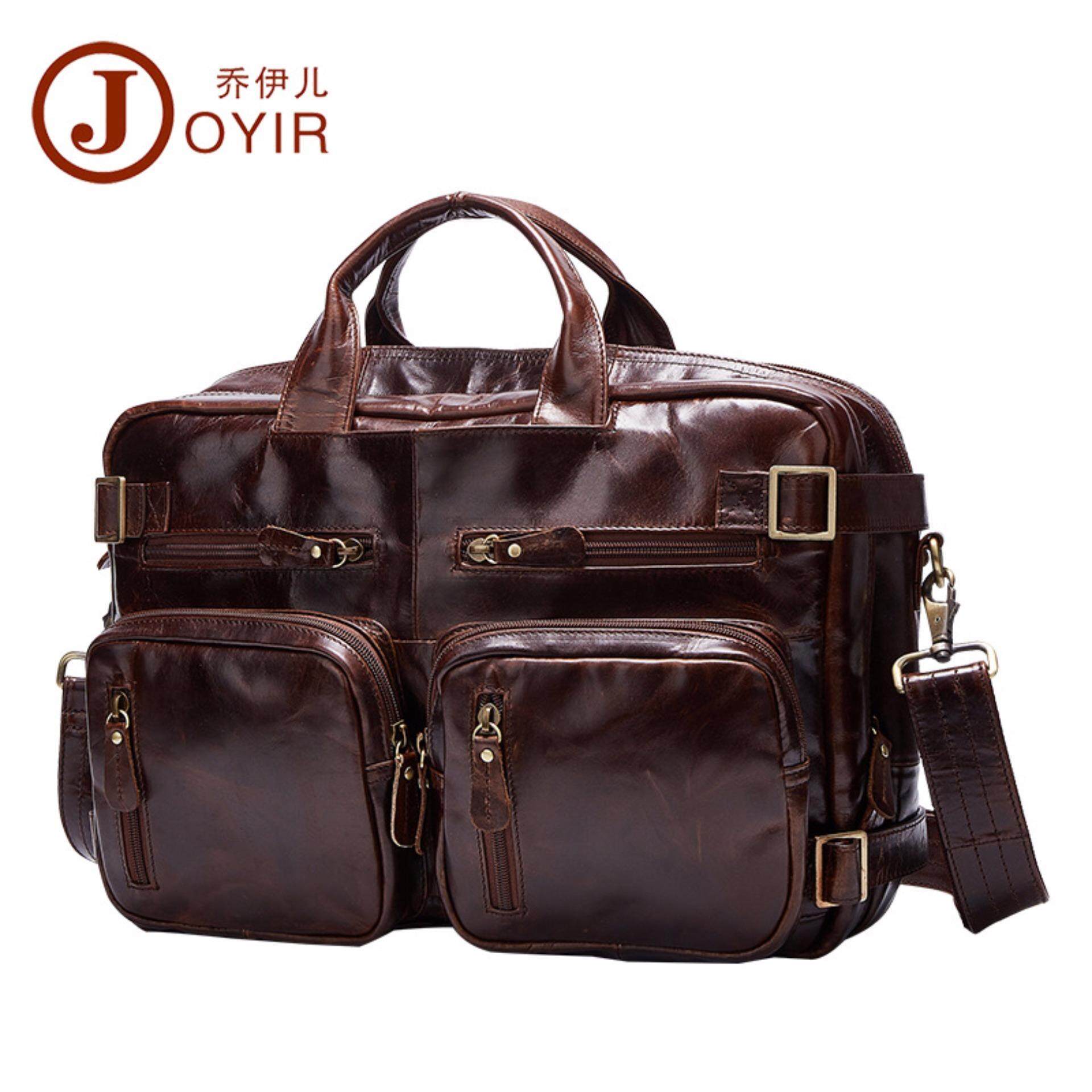 Buy & Sell Cheapest 2017 39 JOYIR Best Quality Product Deals 2017 Joyor Penjualan Terlaris Tas Pria Kulit Asli Pria Tas Selempang Tas Bahu Pria