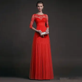 Designer Evening Dresses with Sleeves