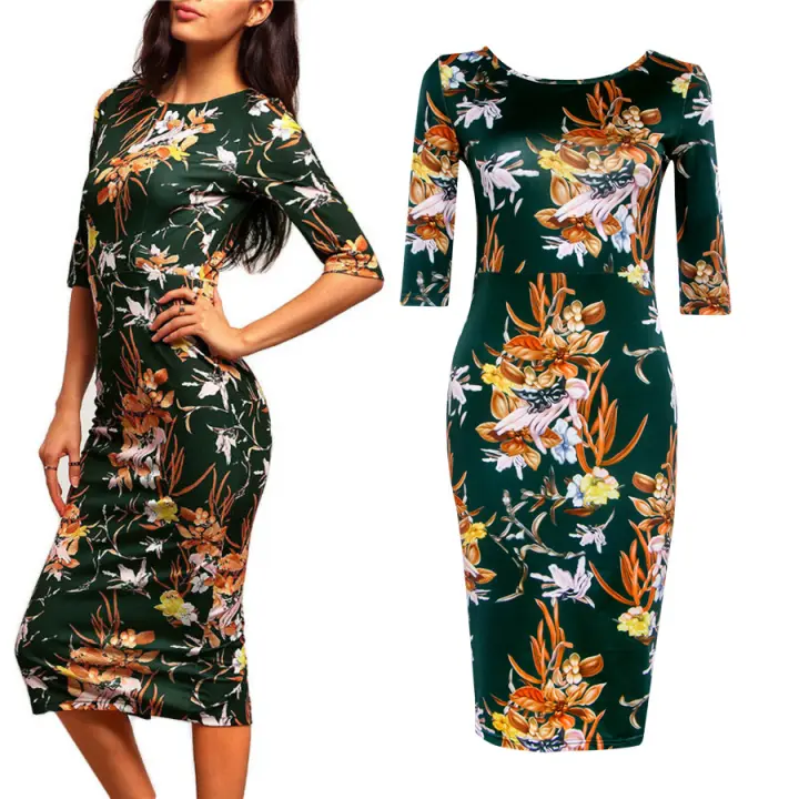 2018 Women Pencil Dresses Casual Summer 