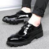 6CM Invisiable Height Increase Shoes Elevator Shoes Fashion Men's Leather Shoes British Style Thick But Light Bottom Casual Shoes Dress Shoes Business Working Shoes