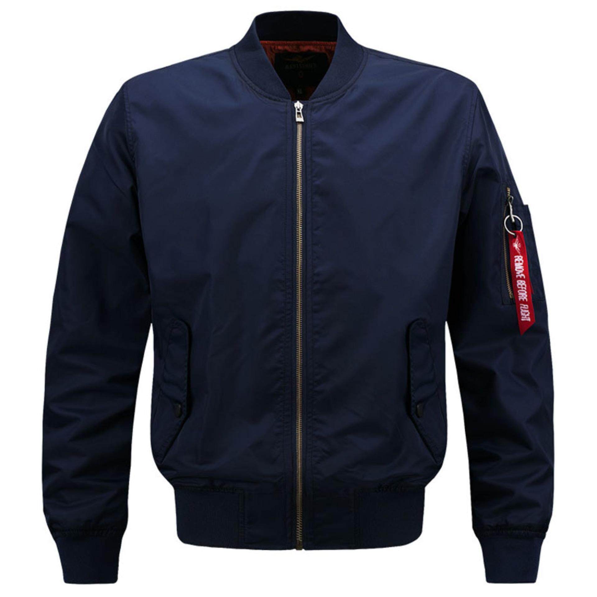 6Xl New Men's Jacket Fashion Spring Autumn Clothing Air Force One Men Coa Casual Fit Slim Bomber Jacke Clothing Male Outerwears Black