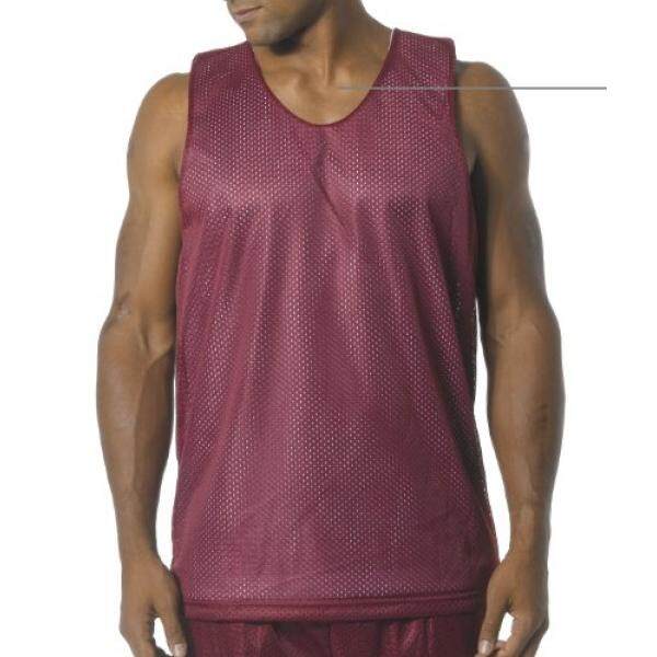 A4 NF1270 Reversible Mesh Tank, Cardinal & White - - intl