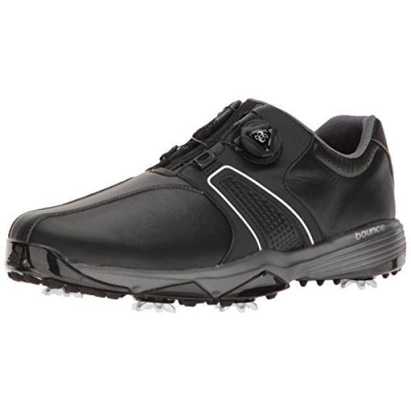 Adidas Pria 360 Traxion Boa Cblack/FT Sepatu Golf, Hitam, Sebagai-Internasional