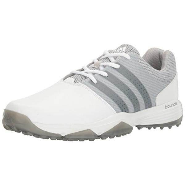 Adidas Pria 360 Traxion Ftwwht/Dksimt Sepatu Golf, Putih, AS-Internasional