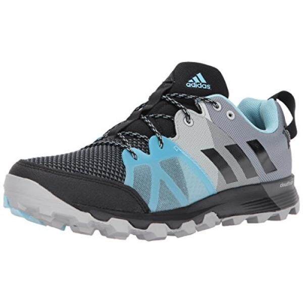 Adidas Luar Ruangan Adidas Luar Ruangan Wanita Kanadia 8.1 W Jejak Lari Shoe, Hitam/Hitam/Warna Biru Muda, kami-Internasional
