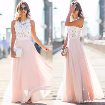 Amart Fashion Korean Women Lace Maxi Long Dress Evening Party Prom ... Amart Fashion Korean Women Lace Maxi Long Dress Evening Party Prom ...