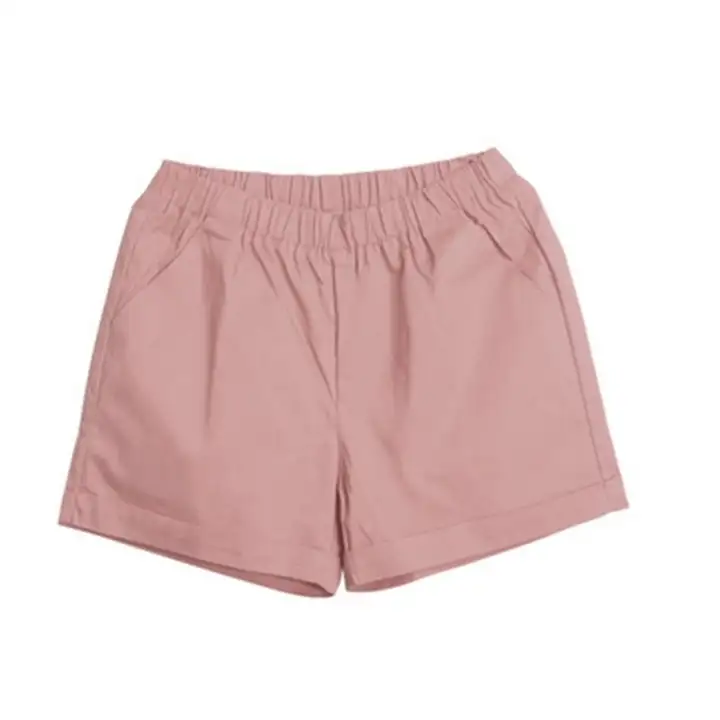 womens cotton shorts elastic waist