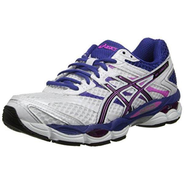 ASICS Womens Gel-Cumulus 16 Running Shoe,White/Black/Hot Pink,6 M US - intl