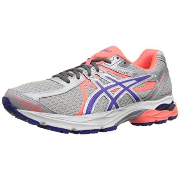 ASICS Womens Gel-Flux 3 Running Shoe, Silver/Blue Berry/Flash Coral, US - intl