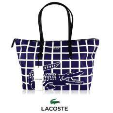 Lacoste Women S Bags For The Best Prices In Malaysia Authentic Lacoste Croc Large Tote Bag Navy