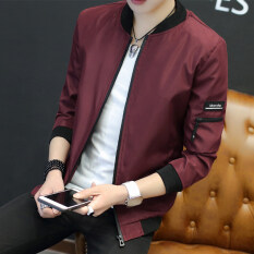 Musim Gugur Mode untuk Pria Baju Bisbol Kasual Jaket Bomber-1702