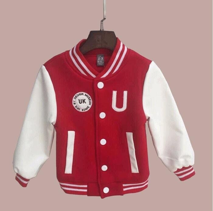 Baby Laki-laki Pakaian Anak Laki-laki Jaket Musim Semi Huruf Anak Laki-laki Lebih Tahan Dr untuk Anak-anak Merek Anak-anak Mantel untuk Anak Lelaki Bisbol Kapas-Intl