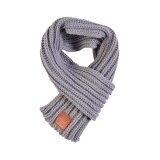 Boy Girl Baby Winter Solid Color Scarf Warm Knitting Wool kid Neck Wraps Scarves