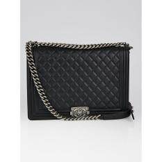 Chanel Women Bags Price In Malaysia Best Lazada Chanel Quilted Black Boy Lambskin Bag