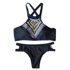 Trendy Charming Lady musim panas pantai Bikini Set baju renang wanita
