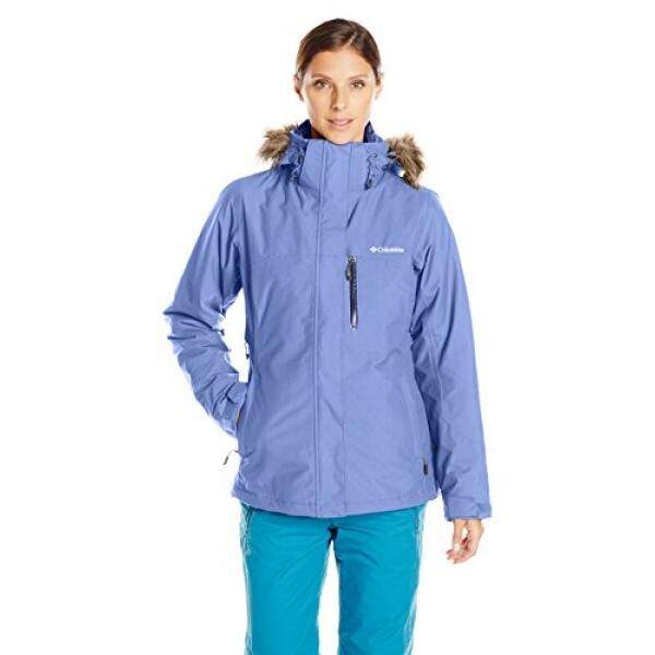 Columbia Wanita Lhotse Interchange Jaket, Bluebell,-Internasional