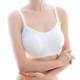 COMVIP Women Cross Back Stretchy Solid Strappy Sports Yoga Bra