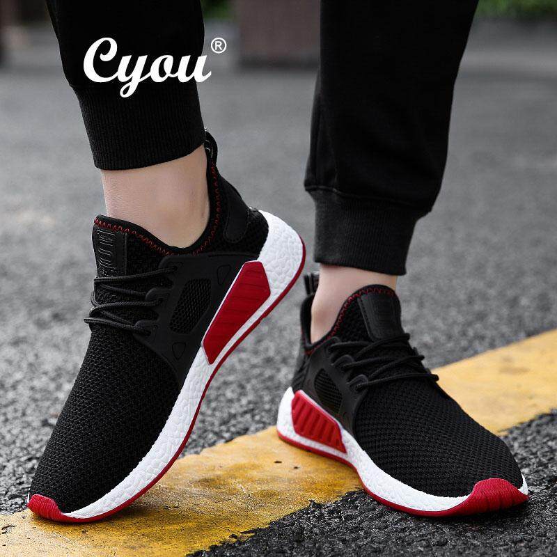 Cyou Pria Sneakers Cross-Jalan Kecil Pedesaan Bernapas Sepatu Olahraga Lari Sepatu untuk Pria Kasut Lelaki Kasut Mode-Intl