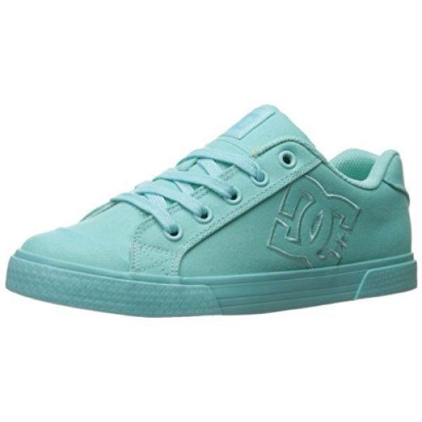 DC Wanita Chelsea TX Sepatu Skateboard, Aqua 5.5 B US-Intl