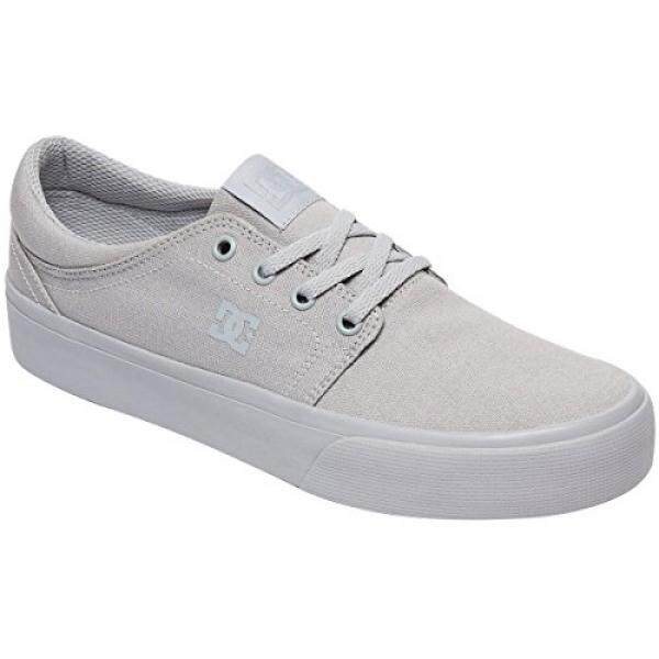 DC Wanita Trase TX Sepatu Skateboard, Abu-abu/Grey/Abu-abu, 6 B US-Intl