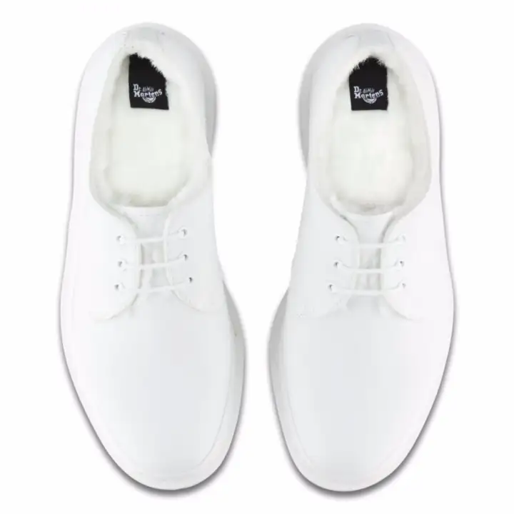 dr martens 1461 mono fur lined