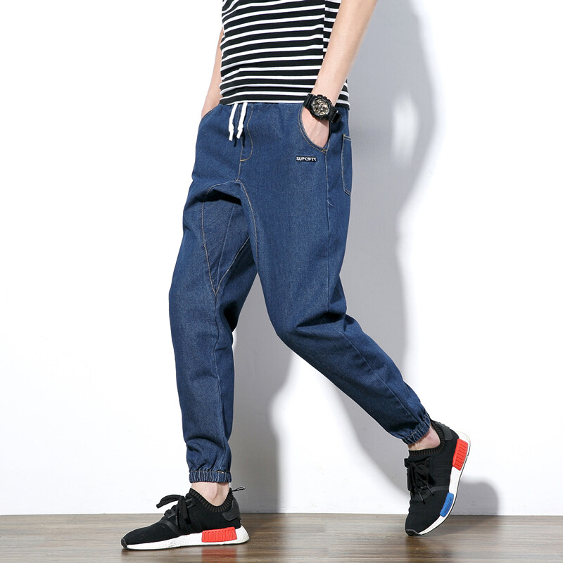 mens denim joggers for sale