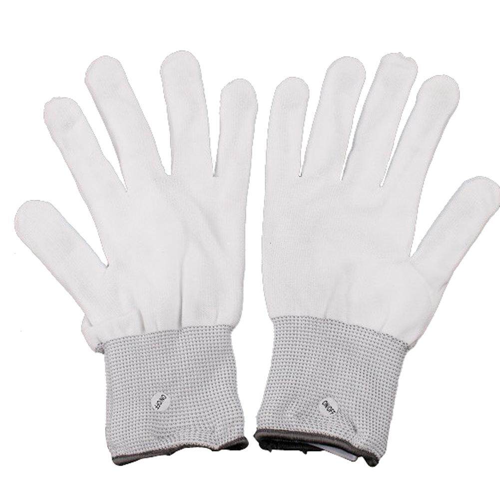 Flashing Gloves Glow 7 Mode LED Rave Light Finger Lighting Mitt New - intl