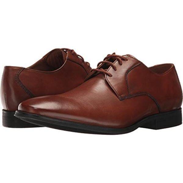 Dari Amerika Serikat Clarks Pria Gilman Renda Coklat Gelap Kulit Oxford-Intl