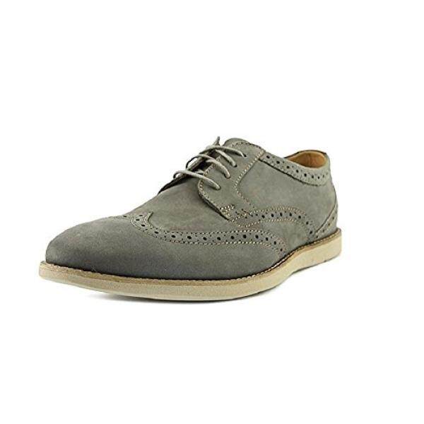 Dari Amerika Serikat Clarks Pria Raharto Sayap Oxford Grey Nubuck, Edium Kami-Internasional