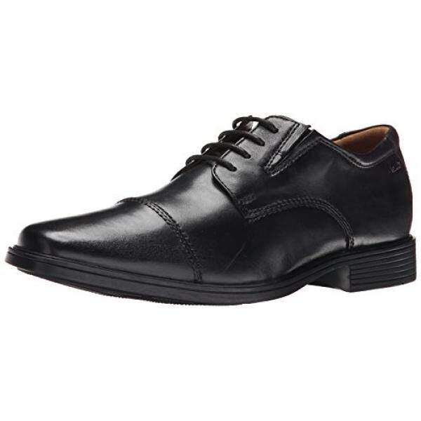 Dari Amerika Serikat Clarks Pria Topi Tilden Sepatu Oxford, Kulit Hitam, 11 M US-Intl