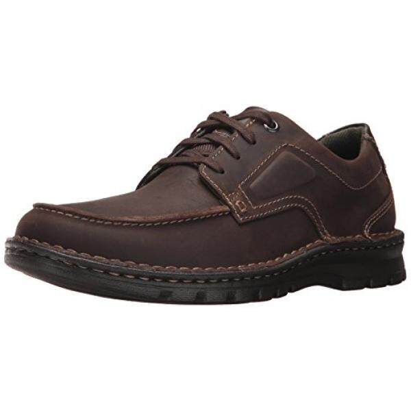 Dari Amerika Serikat Clarks Pria Vanek Apron Oxford Kulit Coklat Tua 9.5 M US-Intl