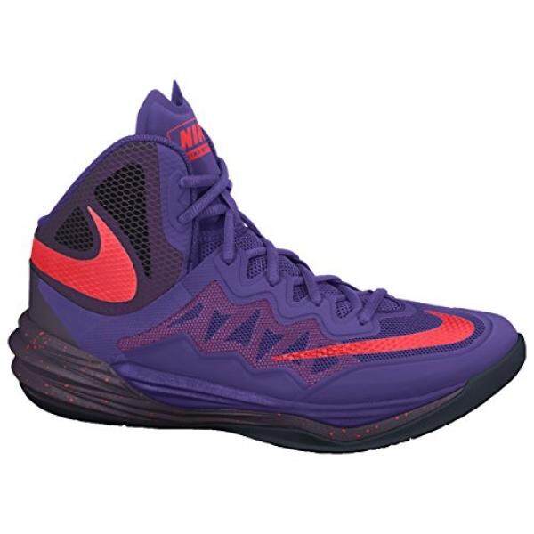 Dari Amerika Serikat Nike Pria PRIME HYPE DF II Sepatu Basket Ungu/Hitam/Merah Cerah Ukuran 10.5 M US- internasional