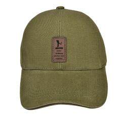 Golf Logo Cotton Baseball Cap Sports Golf Snapback Outdoor Simple Solid Hats For Men Army Green