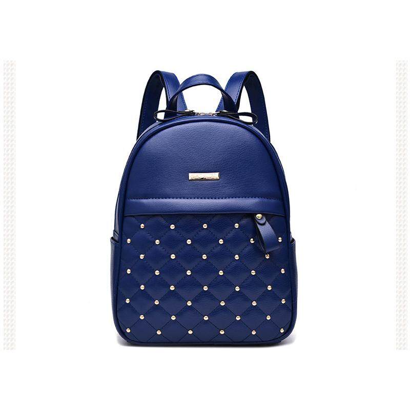 Kualitas Tinggi Wanita Jual Obral Ransel Fashion Kasual Tas Sekolah Manik-manik Tas Bahu Pu Tas Punggung Kulit Wanita-Intl
