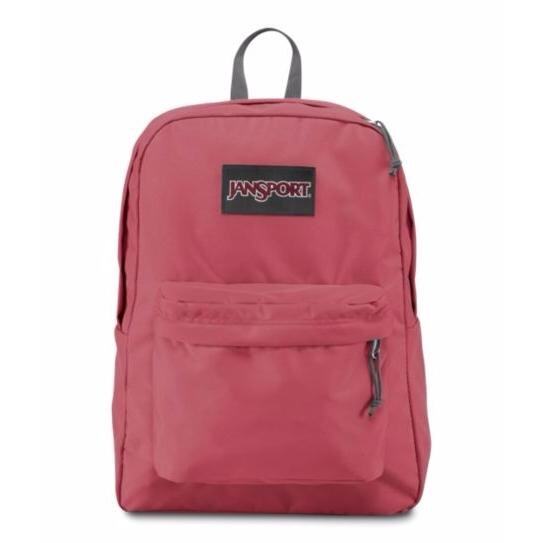 Jansport HITAM LABEL SuperBreak Ransel-SanGria Merah Muda-Internasional