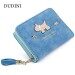 Jmkj Seksi Baru Modis Wanita Dompet Qute Anjing Kartun Jumbai Scrubladieswallet Splice Ritsleting Pendek Clutch Cion Saku Kartu Penahan- internasional
