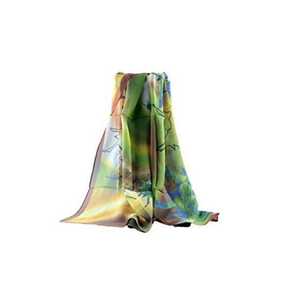 Jocelyn Nord Jocelyn Nord Womens Genuine Silk Long Scarf 100% Mulberry Silk - intl