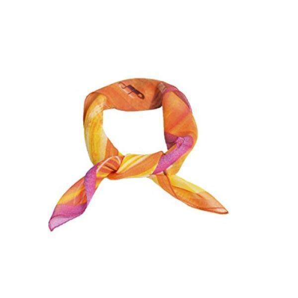 Jocelyn Nord Womens Graphic Print 100% Silk Square Scarf Neckerchief (Yellow daisy) - intl