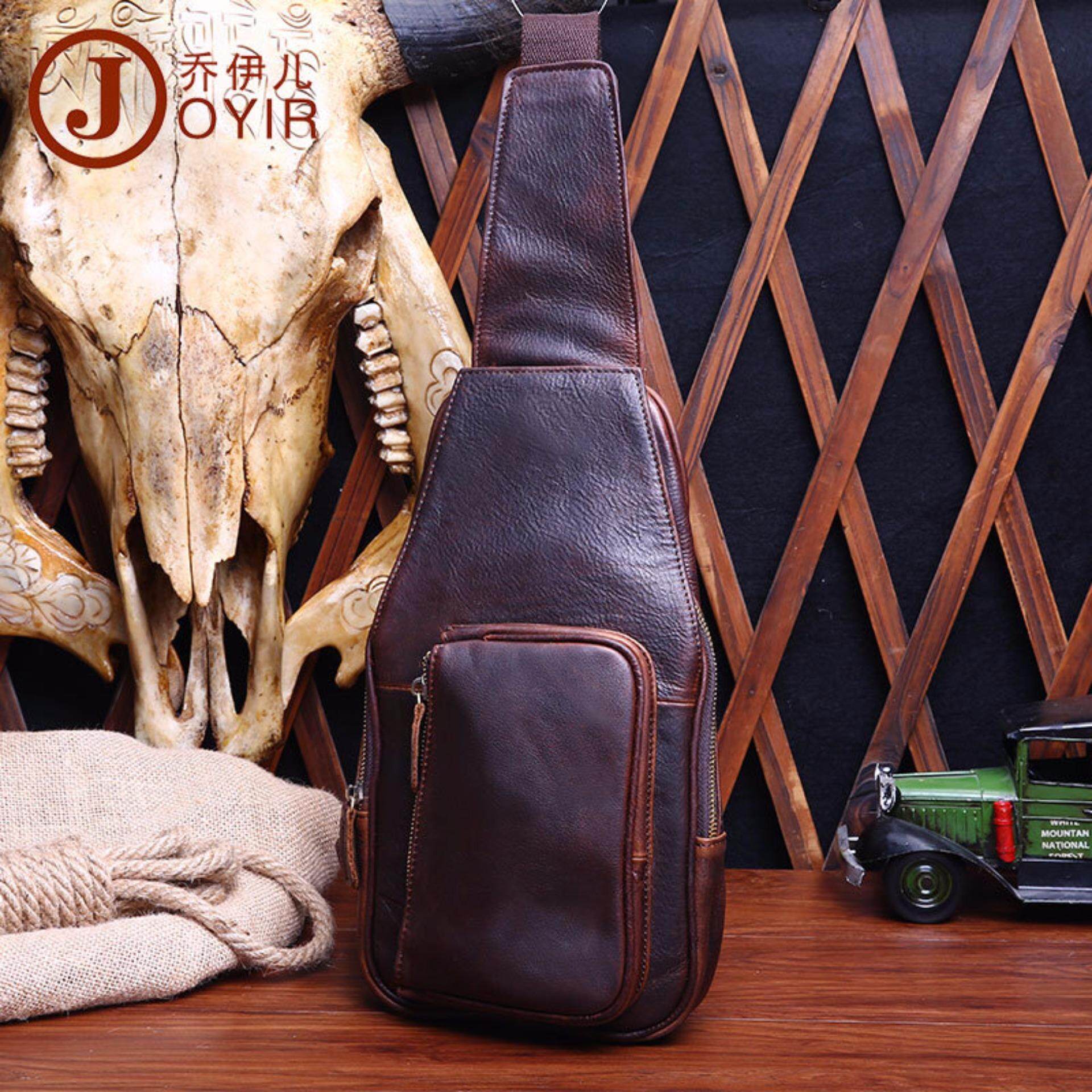 Buy & Sell Cheapest 2017 39 JOYIR Best Quality Product Deals Joyir Merek Mode 2017 Kulit Asli Pria S Tas Silang Dada Pria Kasual Tas Messenger