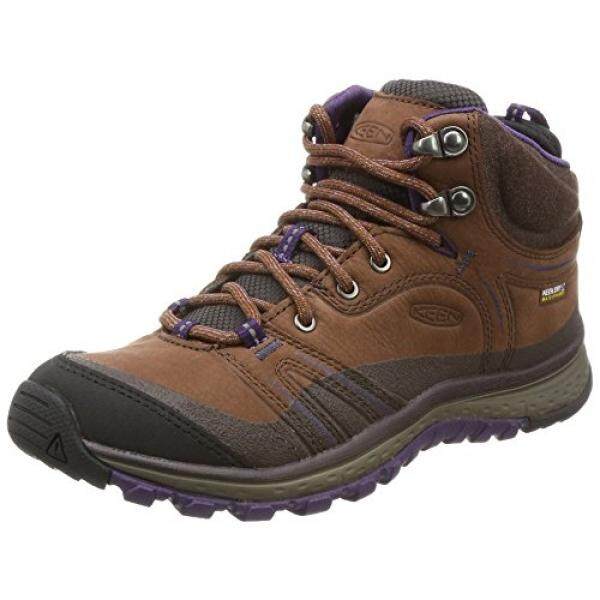 Keen Keen Wanita Terradora Kulit Pertengahan WP-W Sepatu Daki Gunung, Scotch/Mulsa, Kami-Internasional