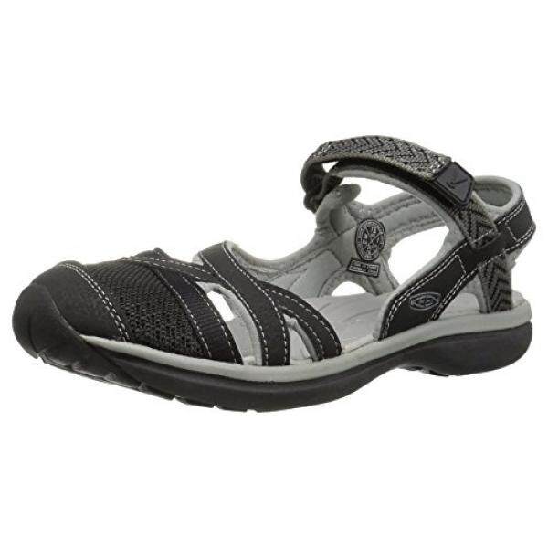 Keen Wanita SAGE Pergelangan Kaki Sepatu Daki Gunung, Hitam/Hitam, Kami-Internasional