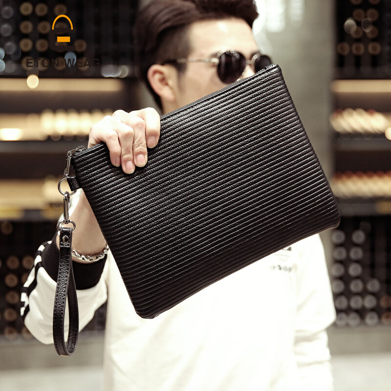Korea Pria Baru Clutch: Jual Beli Online Tas Kurir dengan Harga Murah (Hitam)-Intl