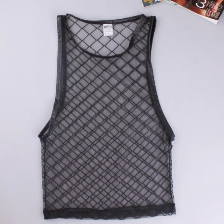 fishnet diamond top